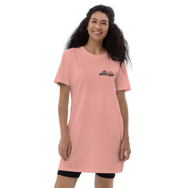 Bulldog Archery Targets Canyon Pink / XS Organic cotton t-shirt dress